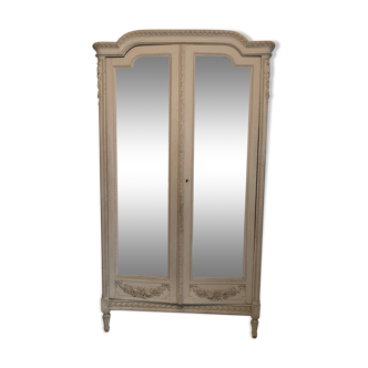 Large Antique Cabinet Louis VXI mirrors