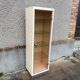 Medical cabinet showcase metal and vintage industrial glass 1950