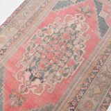 4x7 Red Navy Blue Handmade Turkish Rug, 132x228Cm SK 20526