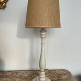 Lampe vintage en bois années 1980