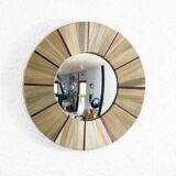 Witch's Eye Mirror in straw marquetry
