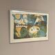 Large Original Swedish Graphic Sheet – "Composition" by Thormod Larsen – 1971 – Vintage and Framed – 79 × 59 cm (31.1" × 23.2")