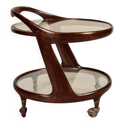 Cesare Lacca table basse roulante charriot de service