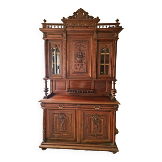 Two-body sideboard, Henri II type, 19th century Renaissance period