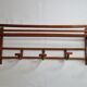 Old wall rack in curved wood, 1900s era