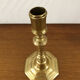 Antique brass candle holder