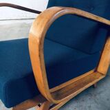 Mid-Century Modern Bentwood Lounge Chairs, Belgium, 1950s, Set of 2