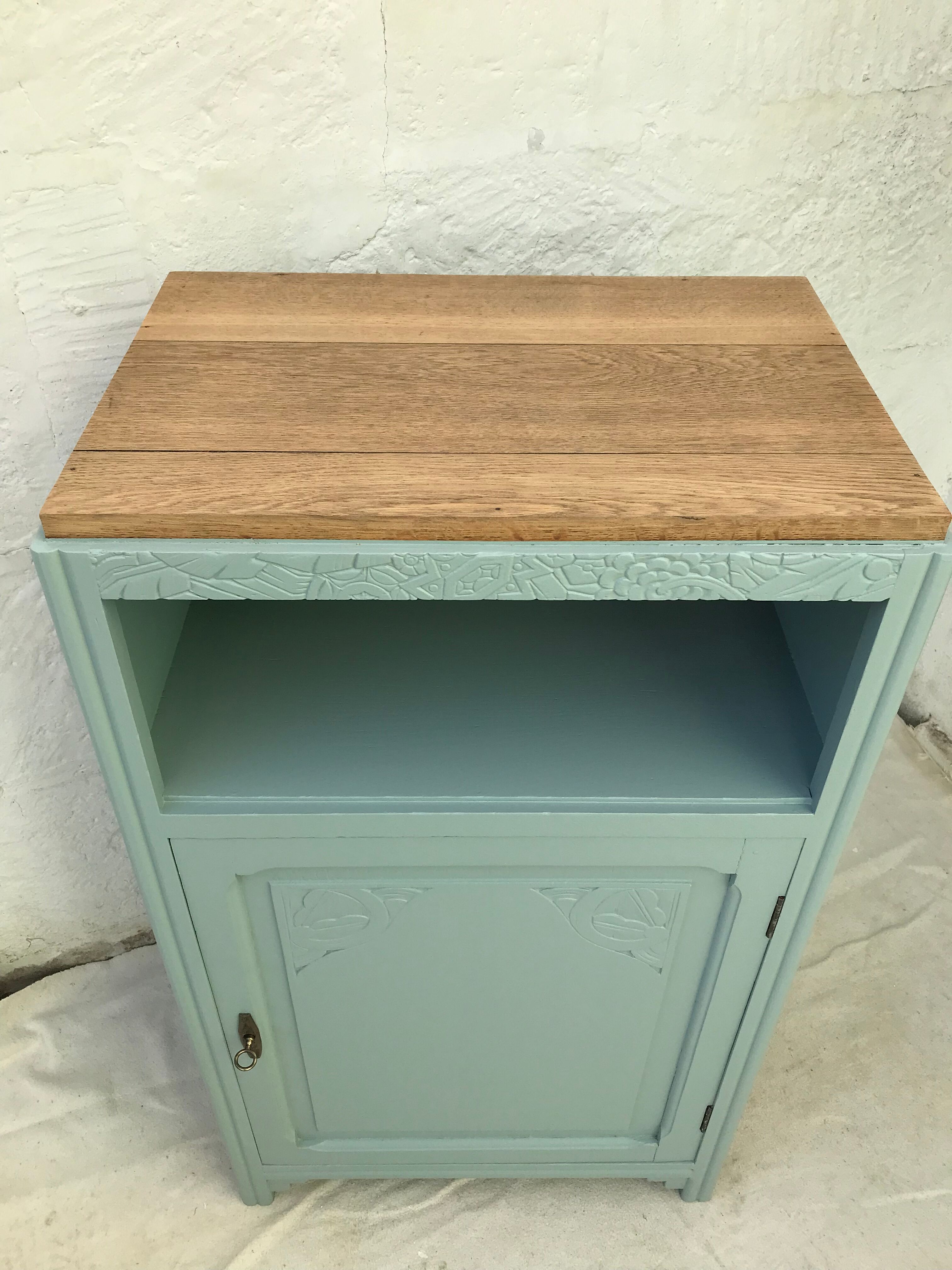 Art Deco sideboard 1 door Almond Green from Ressources