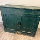 Ancien buffet parisien bois patiné / meuble de métier arct