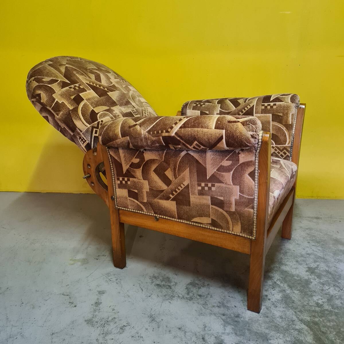 French Art Deco Lounge Armchair Circa 1920.