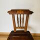 Ensemble de 5 chaises en bois, travail artisanal