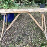 Workbench in raw wood