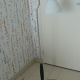 Retro white glass floor lamp