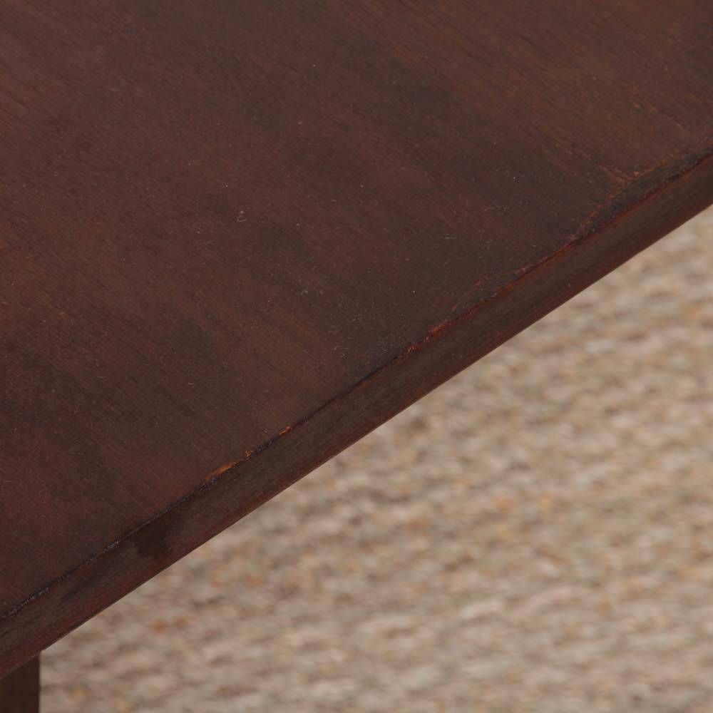 Geometric wooden side table from the 1940s.