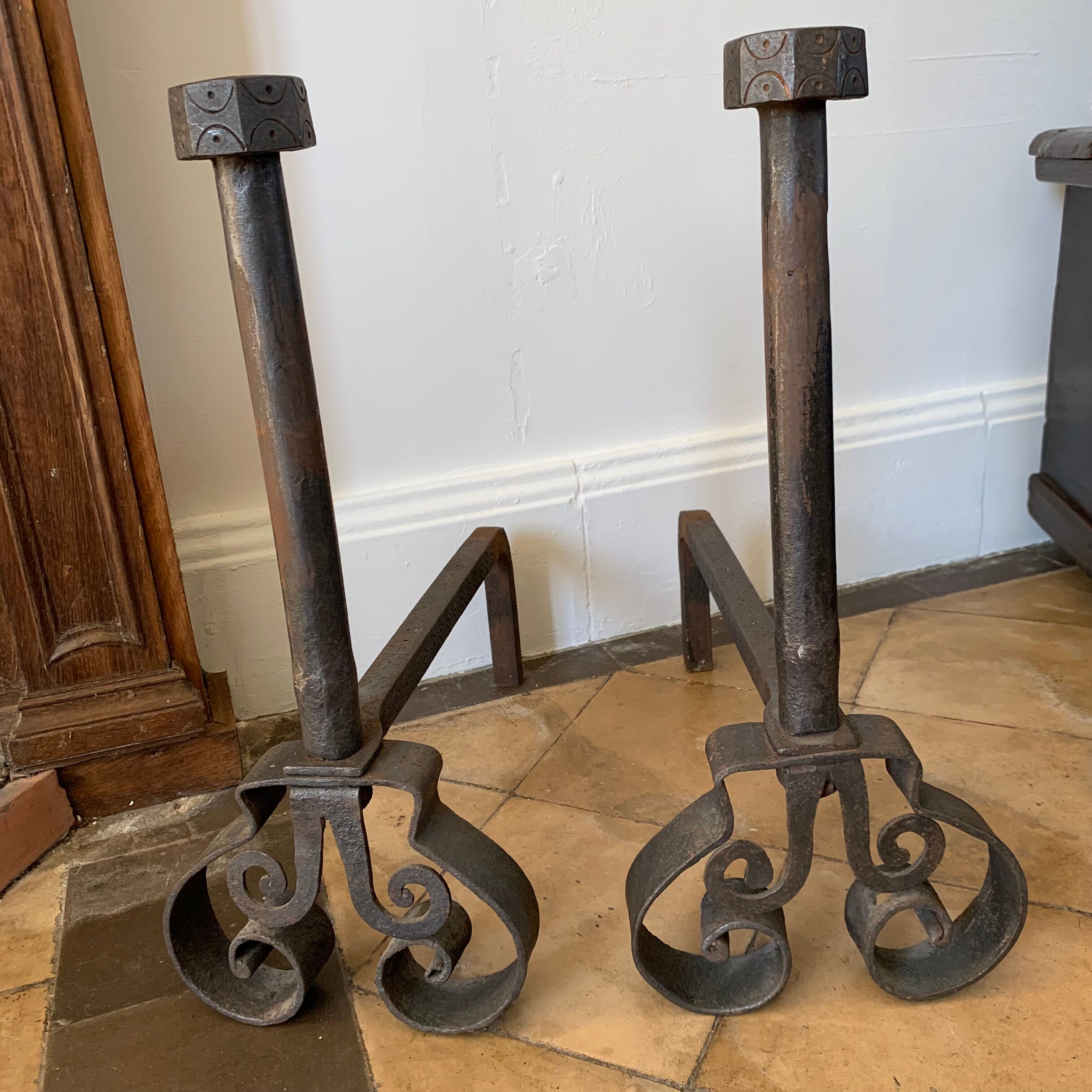 Pair of landiers XVIIIth