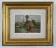 Washerwoman at the washhouse - Old oil painting signed Gilbert