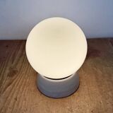 Lustre en porcelaine blanche vintage, années 1970