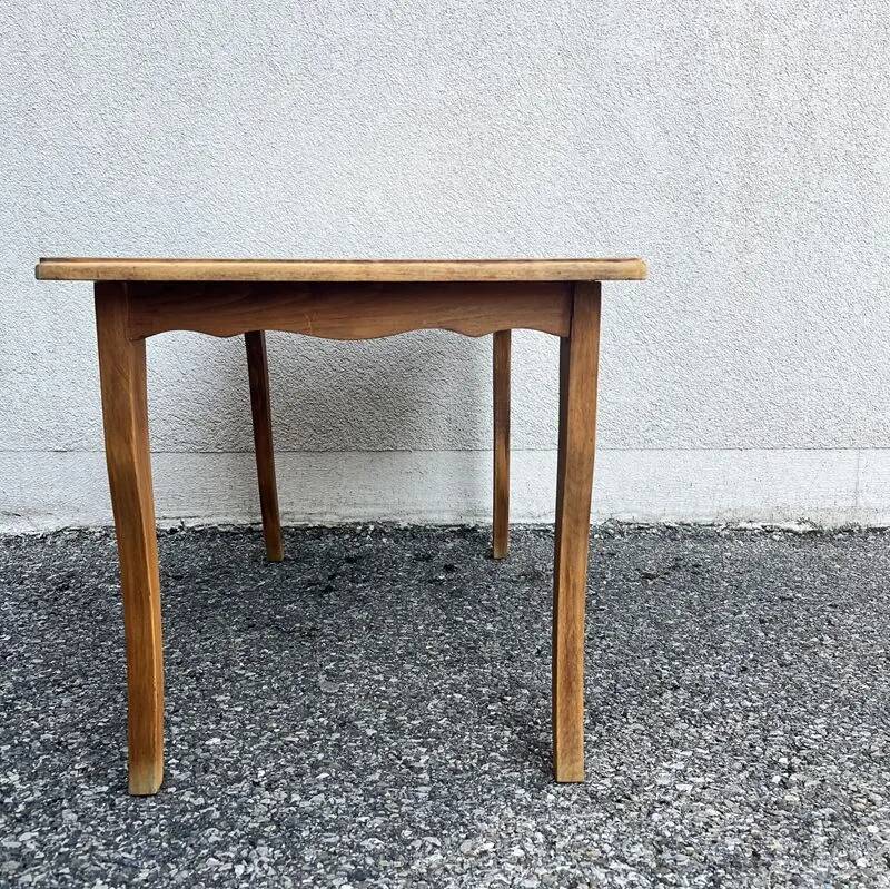 Natural wood coffee table