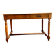 Louis XVI style flat desk in solid oak 19th century
