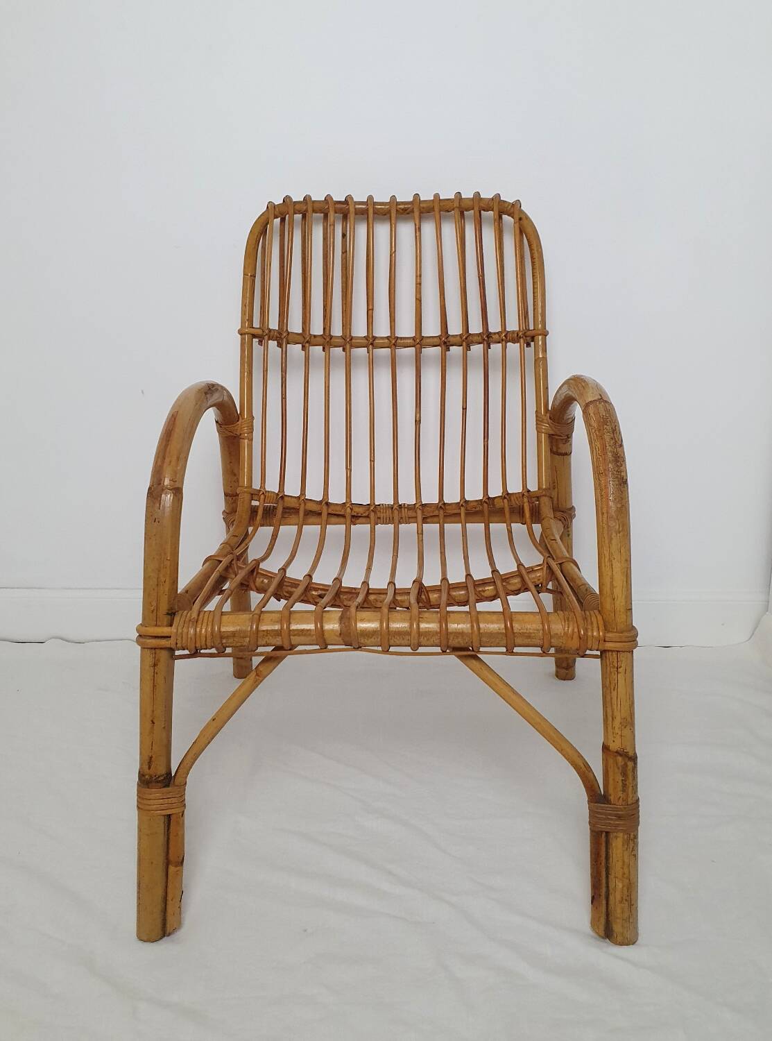 1960s rattan armchair