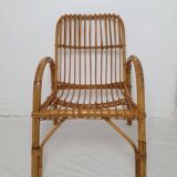 1960s rattan armchair