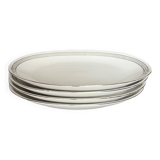 4 small oval porcelain dishes