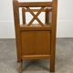 50s wooden cross-braced bedside table