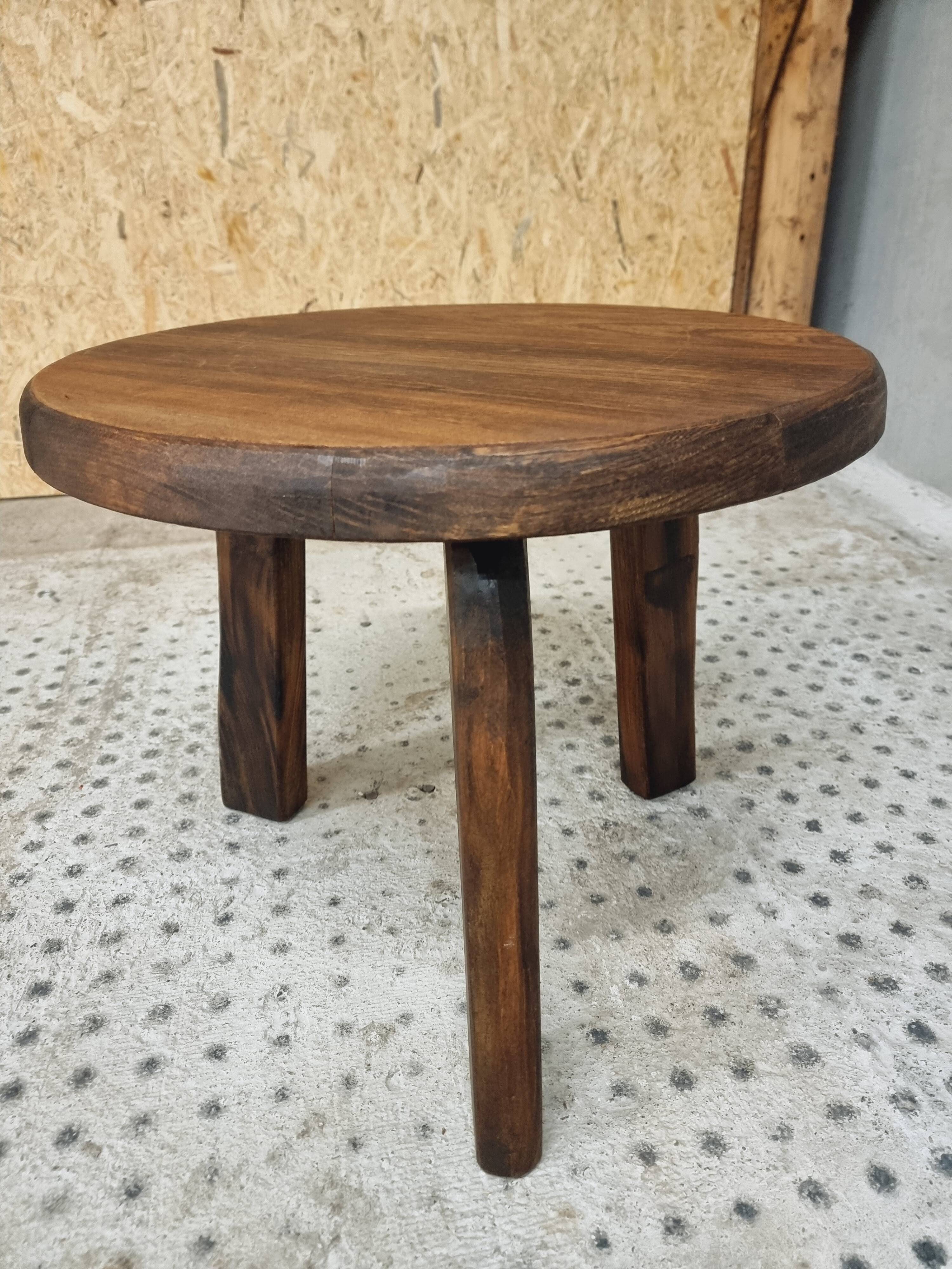 Vintage coffee table brutalist side table plant table 60 cm