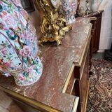 Napoleon III sideboard, rosewood and floral marquetry, 19th century