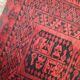 Handmade vintage Afghan Ersari rug 70cm x 89cm 1940s