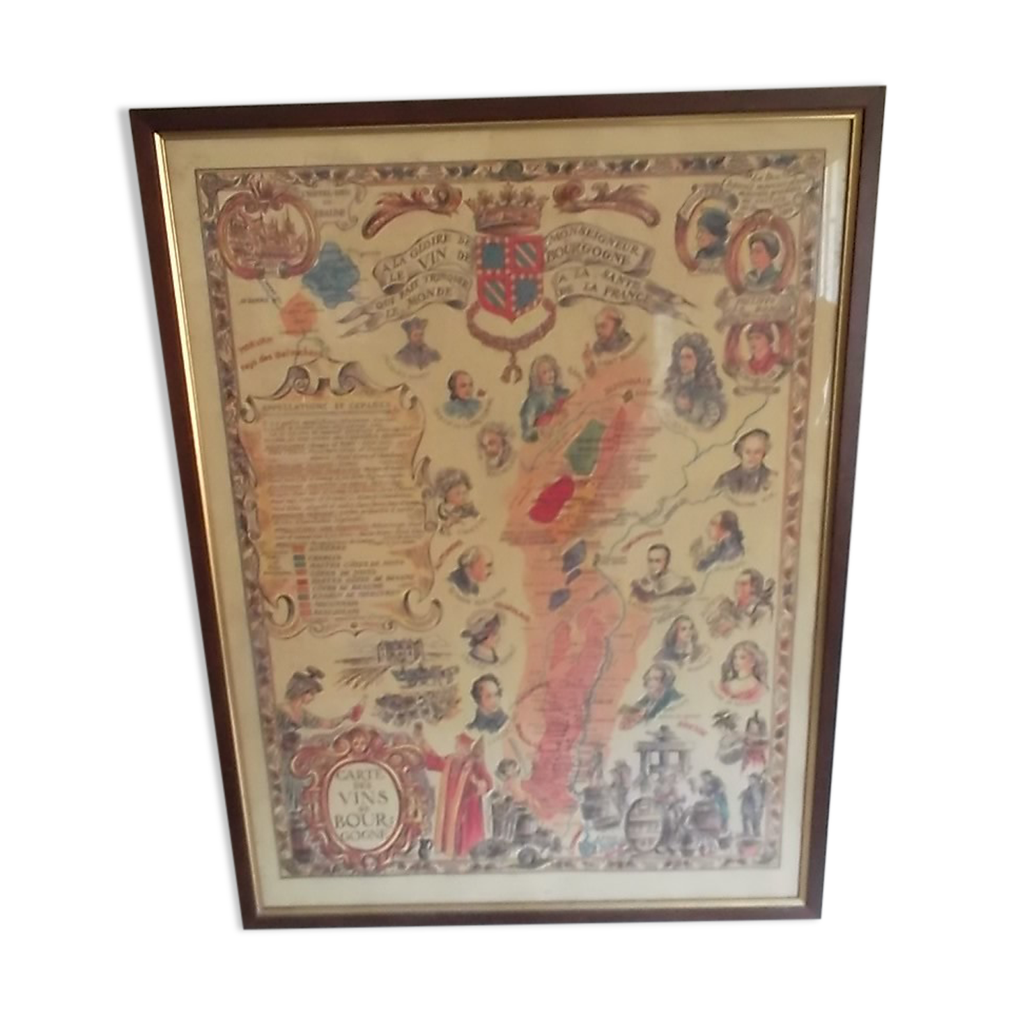 Table poster : burgundy wine list