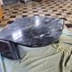 Black marble coffee table, Roche Bobois