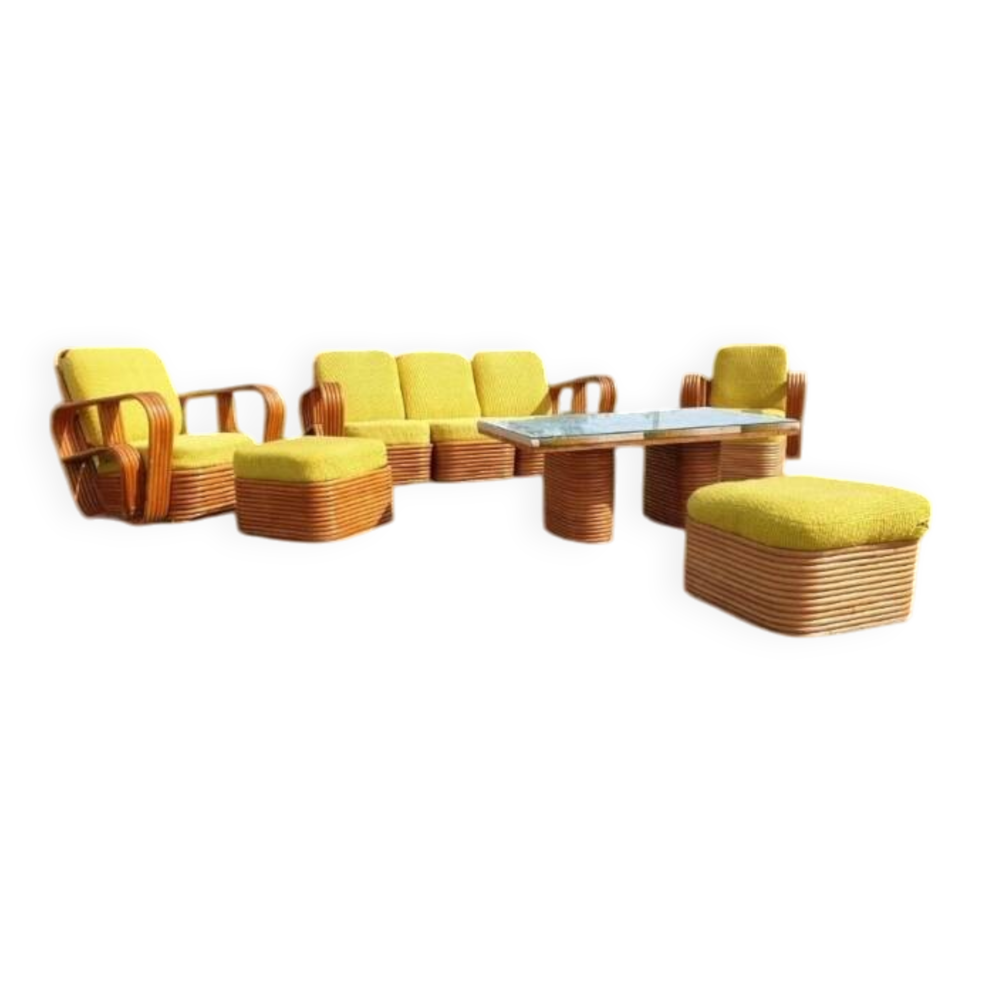 complete vintage pretzel living room