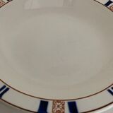 Plat de service Orval bleu Longwy