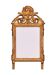 Miroir à fronton en bois doré style Louis XVI