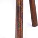 Wooden tripod stool, saber legs, popular art from the 50s
