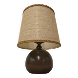 Lampe boule en terre cuite vernissée, France vers 1970