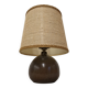 Lampe boule en terre cuite vernissée, France vers 1970
