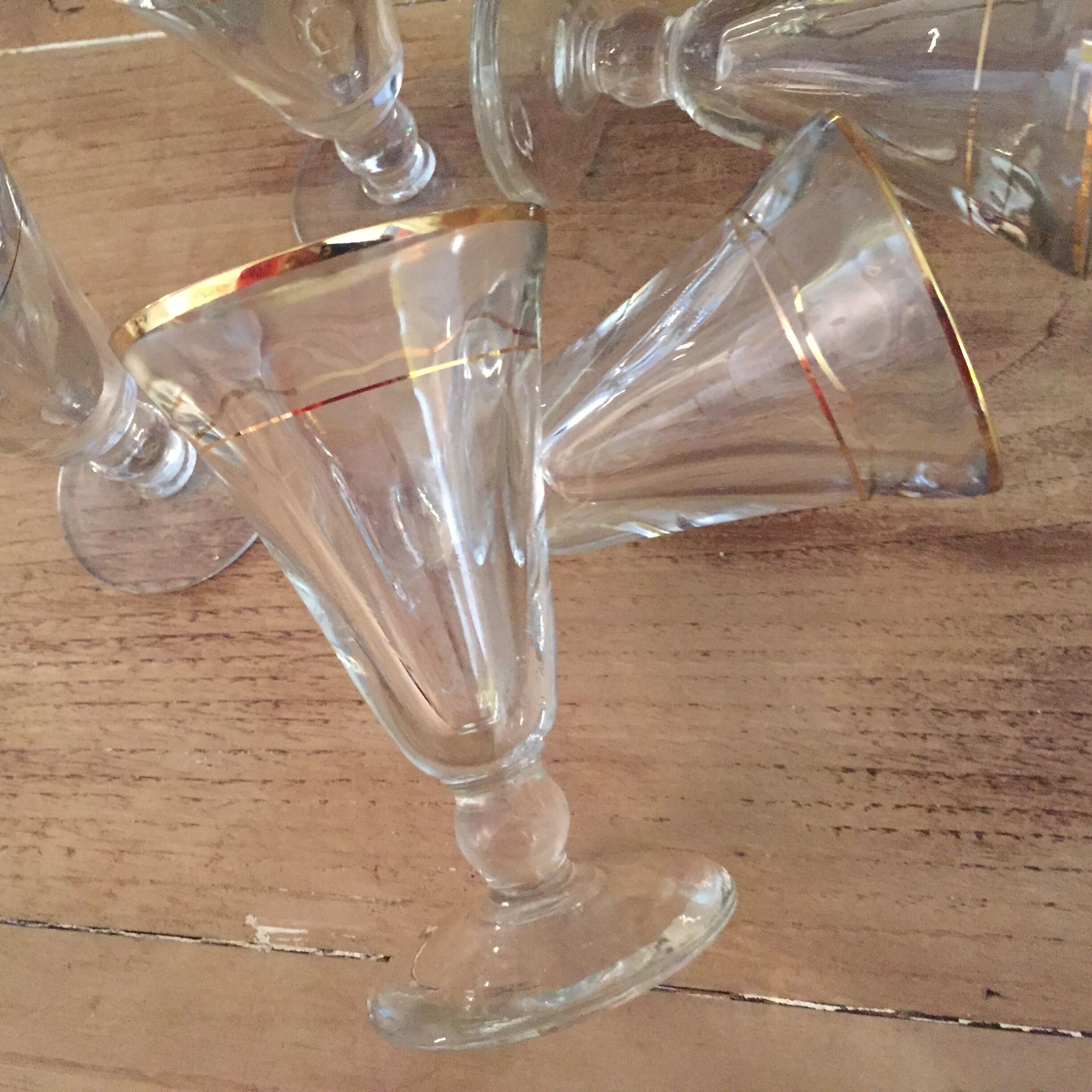 Set of 6 vintage glasses