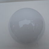 Old wall or ceiling wall lamp, white opal globe