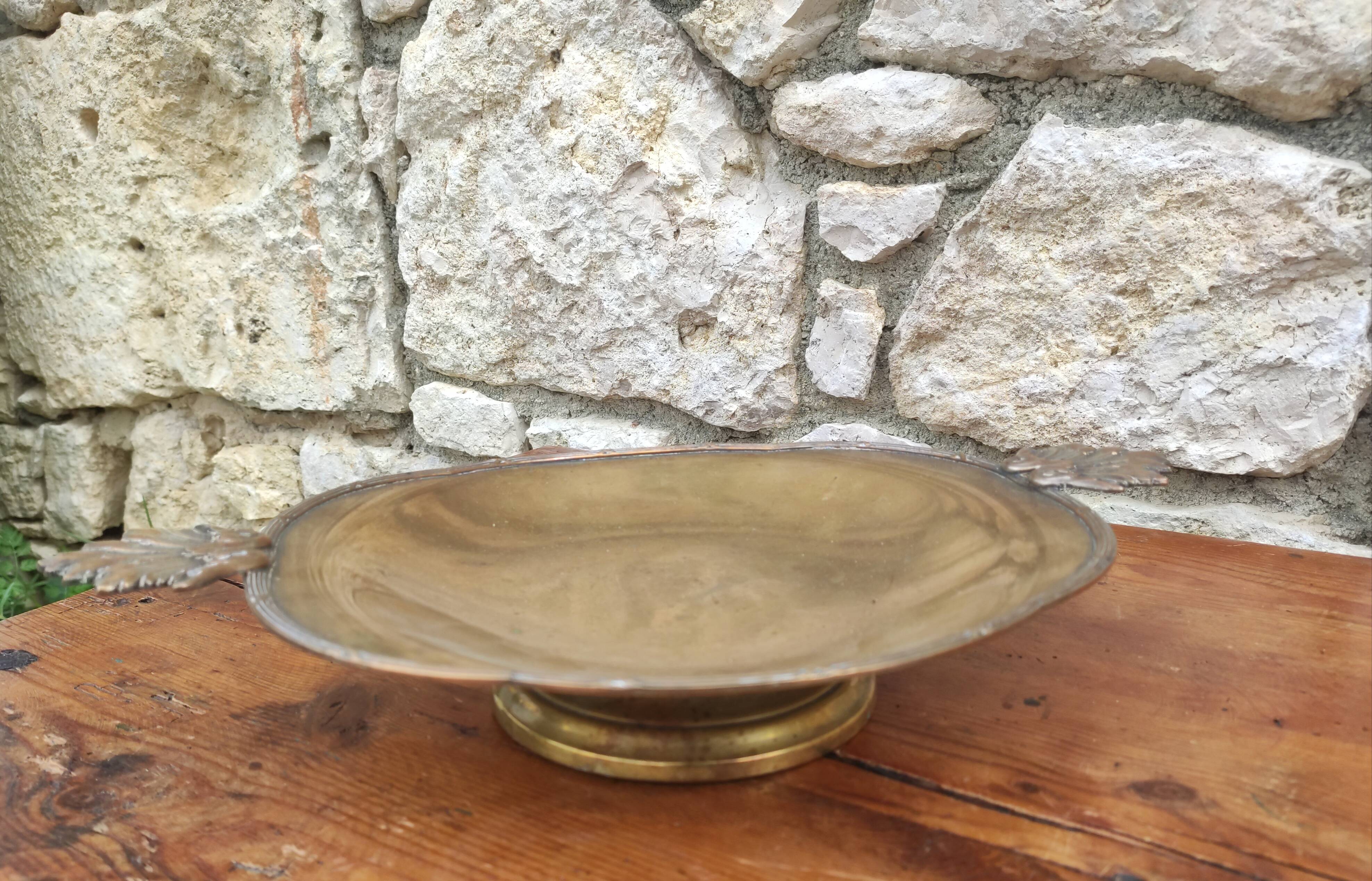 Old brass cup