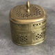 SQUARE DECORATIVE JEWELRY BOX MADE OF BRASS
