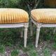Ensemble Style Louis XVI - fauteuils, bergères et repose pieds