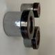 Set of 3 vintage Limburg wall lights, chrome and bubbled glass, Germany 1960