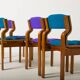 Set of 4 dining chairs by Jan Bocan / Zbynek Hrivnac / Ludvik Volak, 1970s.