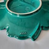 Green leaf slip enameled cup