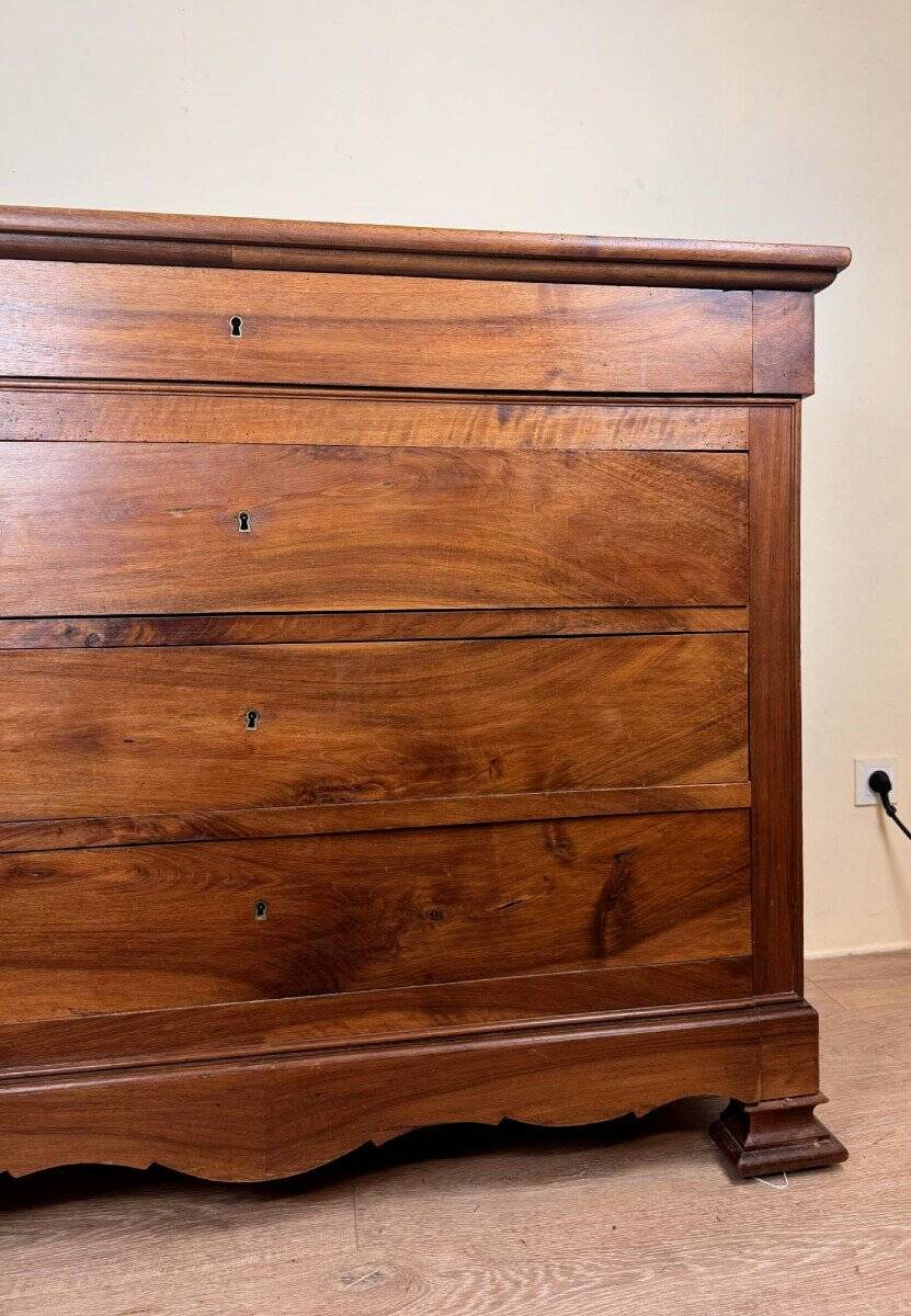 Louis Philippe Period Chest Of Drawers In Walnut