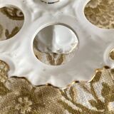 Early 20th century porcelain egg display