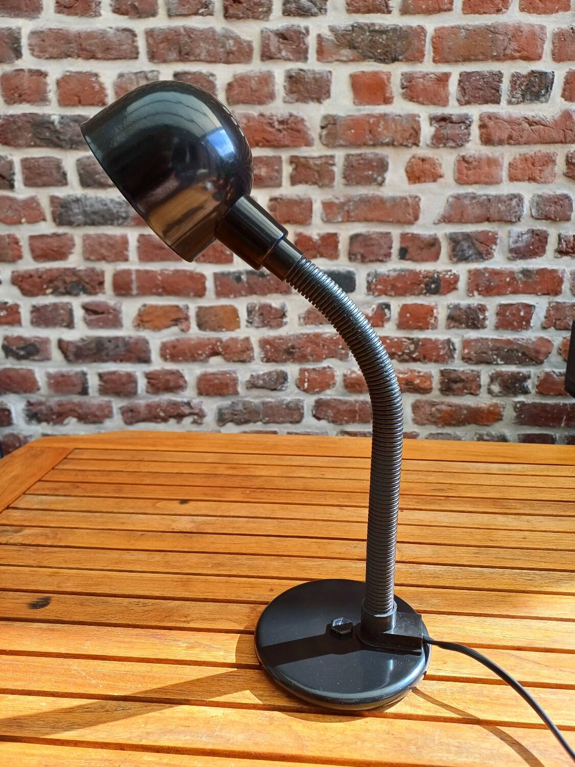 Black Aluminor desk lamp 80's