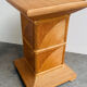 French split bamboo pedestal / plinth, 1970s